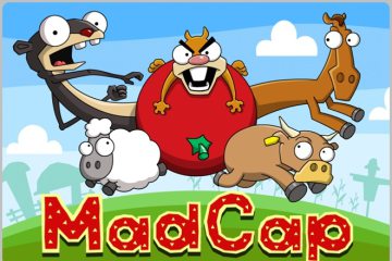 玩三小朋友。iphone遊戲【MadCap】亂丟一通的番茄大戰‧生氣鳥翻版