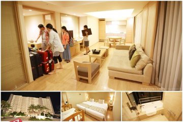 【沖繩】自駕親子旅行。月亮海洋宜野灣公寓酒店,兩室一廳還有廚房好大好寬敞,兩家人出遊共享大空間,鄰近24小時超市和西松屋超方便(Moon Ocean Ginowan Hotel and Resorts)