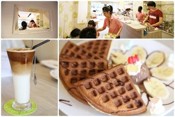 新北永和【VITA咖啡鬆餅】。美味鬆餅+漂亮店員的溫馨小店@四號公園旁