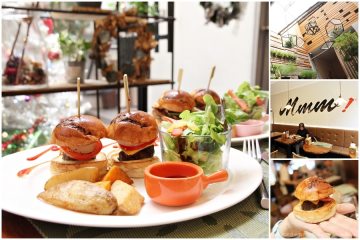 台南【MMM brunch】。超可愛的手掌尺寸小漢堡,和姊妹們分食剛剛好!菜色選擇多的全日早午餐